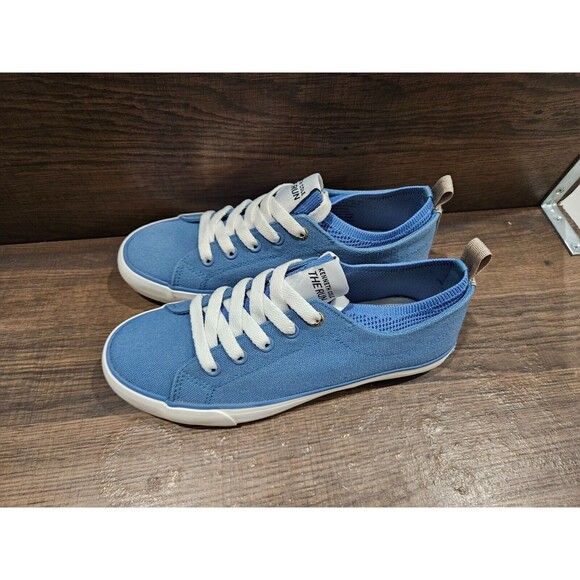 Kenneth Cole New York Women's The Run Canvas Lace-Up Sneakers Denim 10M New - Picture 6 of 10